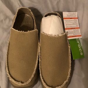 Crocs canvas slip ons/Mens